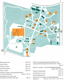 Lageplan des Klinikums Bremen-Ost