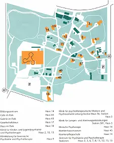 Lageplan des Klinikums Bremen-Ost