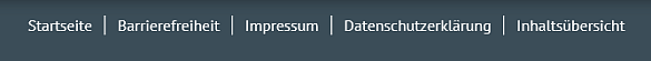 Bild der Fußnavigation der Internetseite.