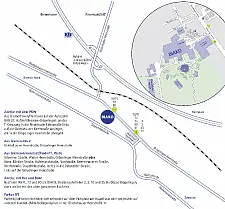 Lageplan des DIAKO-Krankenhauses