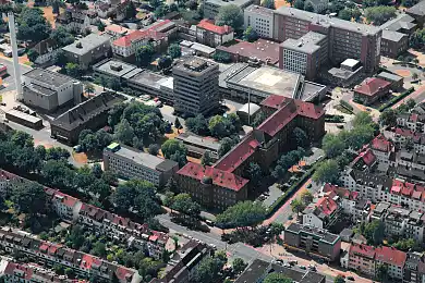 Luftbildaufnahme des Klinikum`s Bremen-Mitte